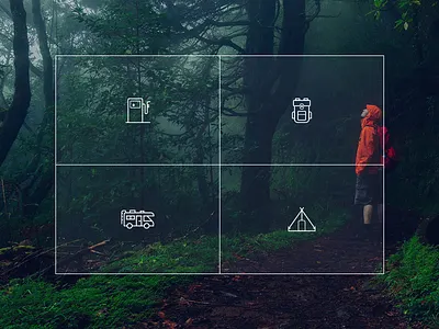 Adventure Icons adventure camping design icon style iconography icons outline travel