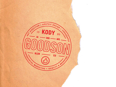 Stamp Mockup badge badgehunting stamp thumbs up typography