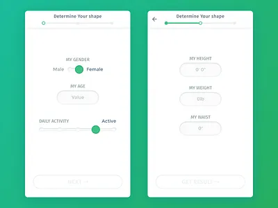 Starting Test Screens app clean fitness fitness app ios ios app mobile progress simple sketchapp start screen ui