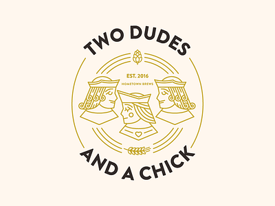 TD&AC Wip 4 barley beer branding cards hops identity illustration king logo madebyborn queen