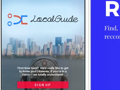 Local Guide Prototype concept localguide prototype travel travelapp ui ux