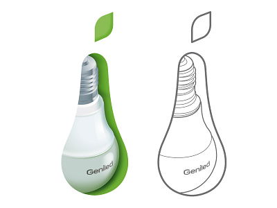 bulb / geniled ai bulb code501 geniled illustration lamp vector