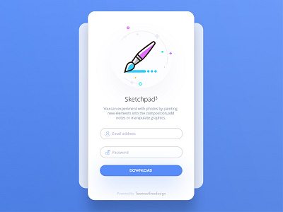 Download App app dailyui download interface landing mobile page photo rating store ui ux