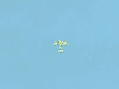 Palms doodle illustration nature pastel summer trees wip