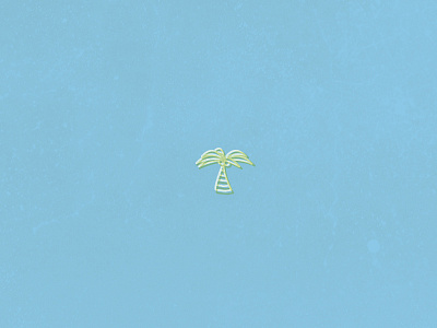 Palms doodle illustration nature pastel summer trees wip