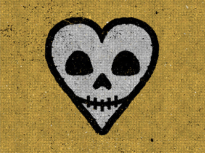 Dead Hearts Club brand dirty heart icon skull