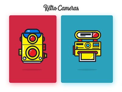 Camera Icons camera design icons illustration logo photo photography retro technology vector web