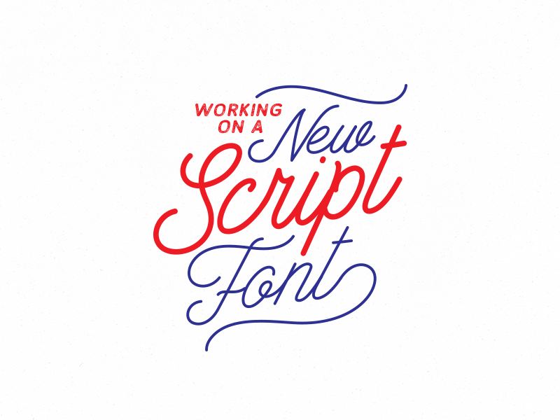 New Script Font by Andrew Footit on Dribbble
