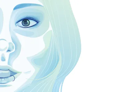 Portrait Practice affinity colour face flat gradient illustration layers palette portrait realistic vector close up graphic design woman