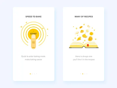 Ibake App guide page app bake design guide page ui ux