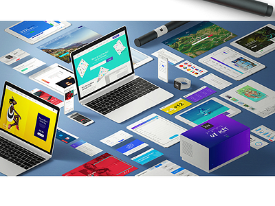 UI KIT - free design digital free kit krs mockups r center responsive ui use ux web