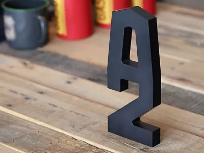 A2 IRL a2 cnc collateral focus lab logo mark metal