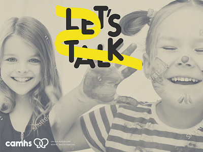 Camhs Image Mockup // 2016 camhs children identity image lets talk logo mental health