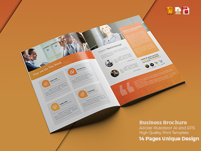 Clean Brochure Template abstract design brochure creative market creativity dribble freelancer graphicriver latest shot new design presentation