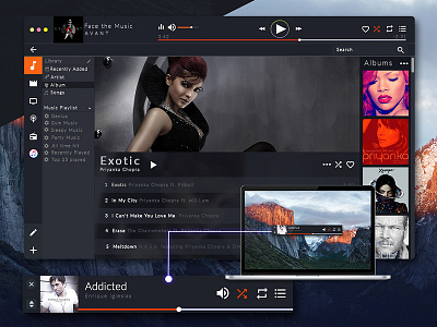 itunes Redesign Dark view apple dark itunes mac music osx redesign view