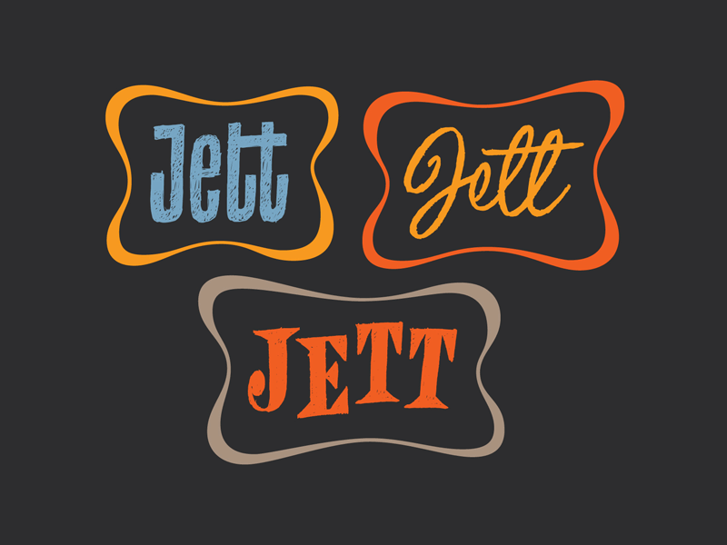 Jett Lettering hand drawn hand lettering lettering lockup script