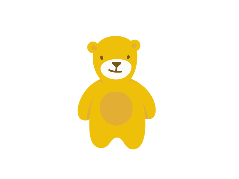 Brave Wave bear brand brave character gif identity mascot motion wave