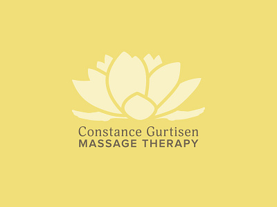 Massage Design business card lotus massage