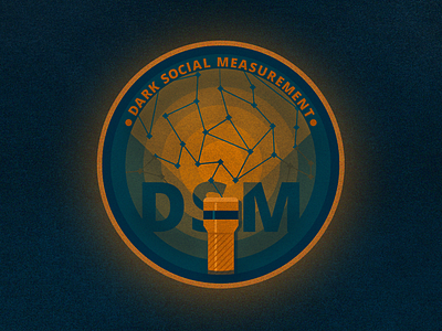 DSM Sticker dark illustration illustrator photoshop social sticker texture type