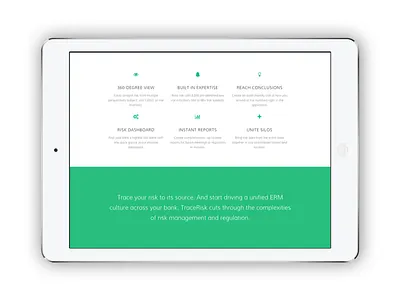 TraceRisk Mobile Website corporate design green mobile responsive web web design website