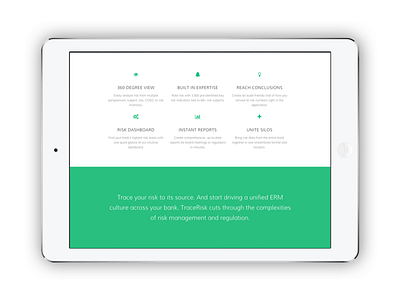 TraceRisk Mobile Website corporate design green mobile responsive web web design website