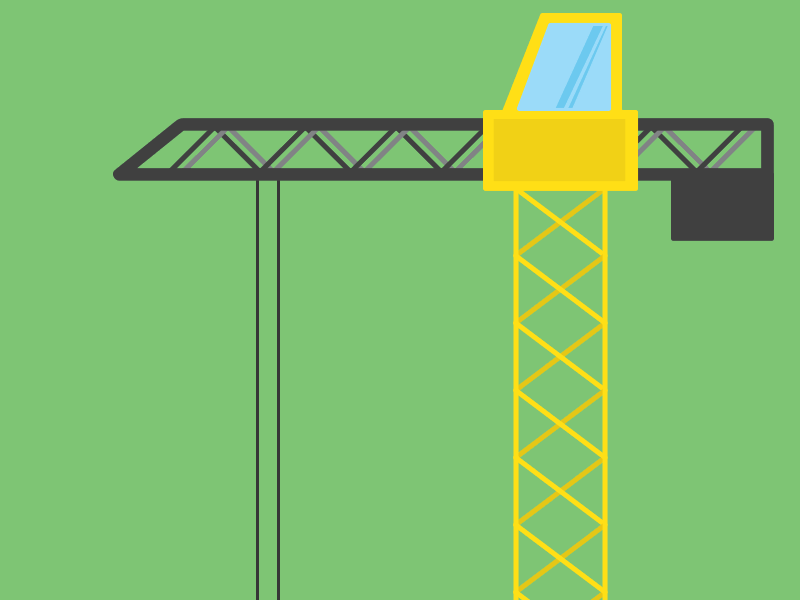 Crane Animation animated business journal crane gif illustration jbj