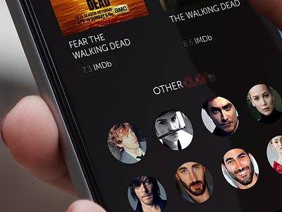 WIP - Dark dark design entertainment ios movies music shows ui user experience user interface ux wip