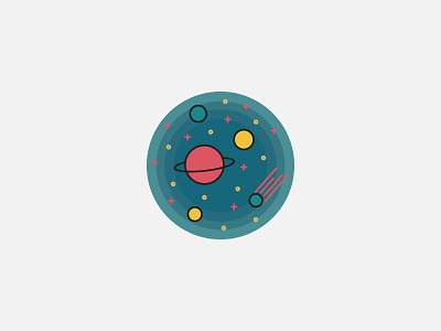 Space comet debut design illustration planets shot space vector