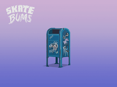Skate Bums - Game objects (Mailbox) apps art artwork design gameart illustration indygame objects skate skateboard skateboarding sketch