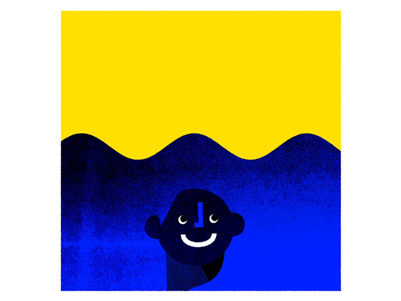 Wave animation loop wave