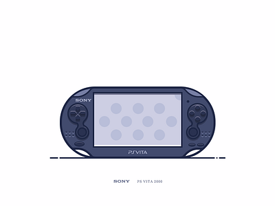 Psvita_black game icon illustrator playstation ps psv psvita simple sony ui vintage vita