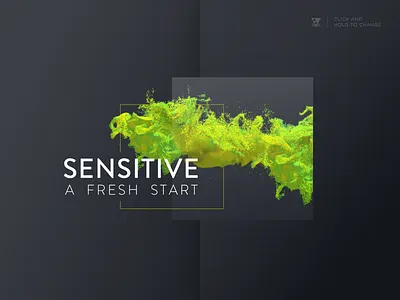 Sensitive colors design sketch ui ux web website yellow