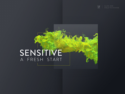 Sensitive colors design sketch ui ux web website yellow