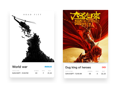 Movie viewing information ui ux