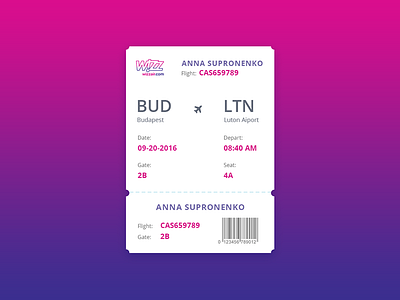 Boarding Pass 100days boarding dailyui day024 pass