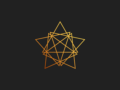 Geometric Star elegant geometric geometry gold logo luxury star