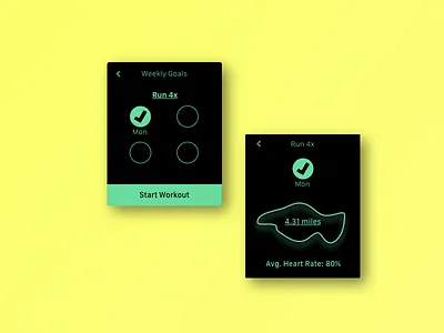 DailyUI Challenge #041 - Workout Tracker 41 applewatch dailyui dailyui041 fitness workout