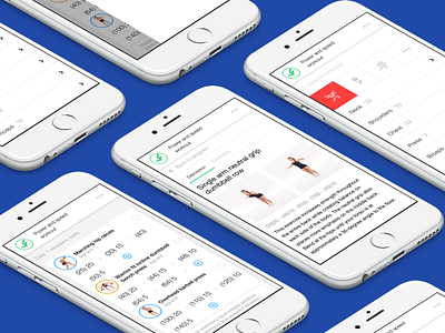 Concept Mobile fitness mobile ui