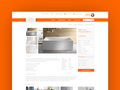 Block Bad – Website article bath ecommerce orange shop website