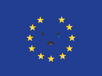 Brexit brexit britain england eu flag illustration sad uk vector