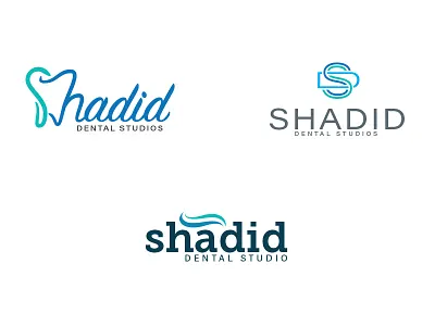 Shadid Dental dental dentist logo monogram tooth