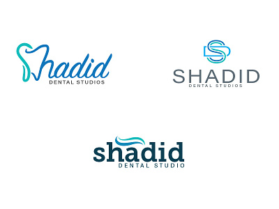 Shadid Dental dental dentist logo monogram tooth