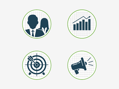 What We Do - web icons business data finance goals graphics graphs icons marketing targets whatwedo