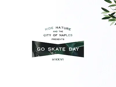 Ride Nature Go Skate Day MMXVI 2016 layout ride skate skateboarding type typography