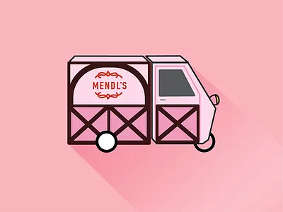 Grand Budapest Hotel Mendl's Truck Icon delivery truck grand budapest hotel mends web icon wes anderson
