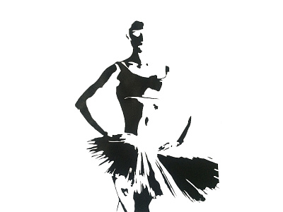 starting positions art black contrast dance fine art negative space paint print screen print screenprint stencil visual