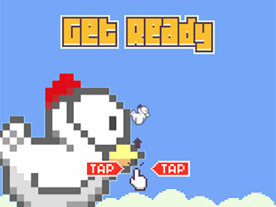 Flappy Chicken Web Game canvas game development html javascript sprite sheet