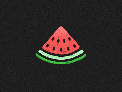 Watermelon black colourful fruit negative space sliced watermelon