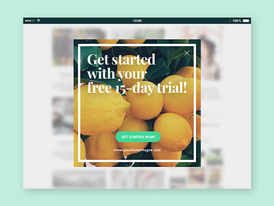 Daily UI #016 – Pop-Up / Overlay 016 banner daily overlay pop up popup ui