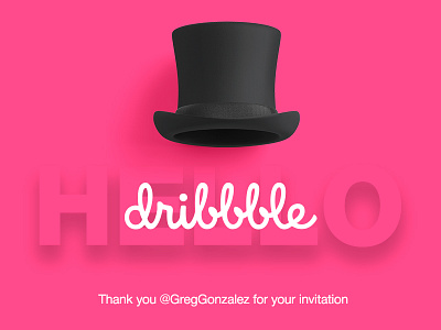 Hello Dribble invitation